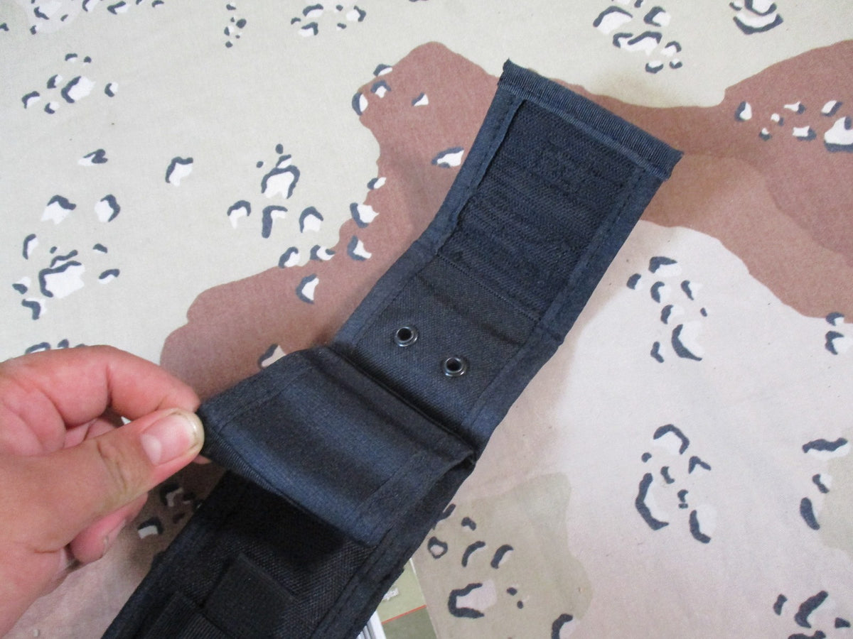 New Rothco Nylon Knife Sheath Black Tactical Belt Loop Leg Tie Down