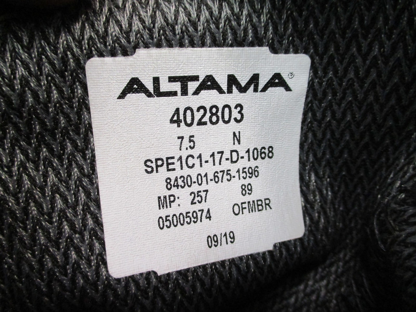 Army Regulation Altama 402803 Men's Tan Suede Cold Weather Boots Size 7.5N NEW