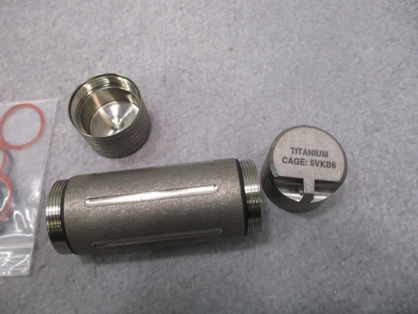 Maratac CountyComm Titanium EDC Storage Capsule Pill Cash Waterproof Tube