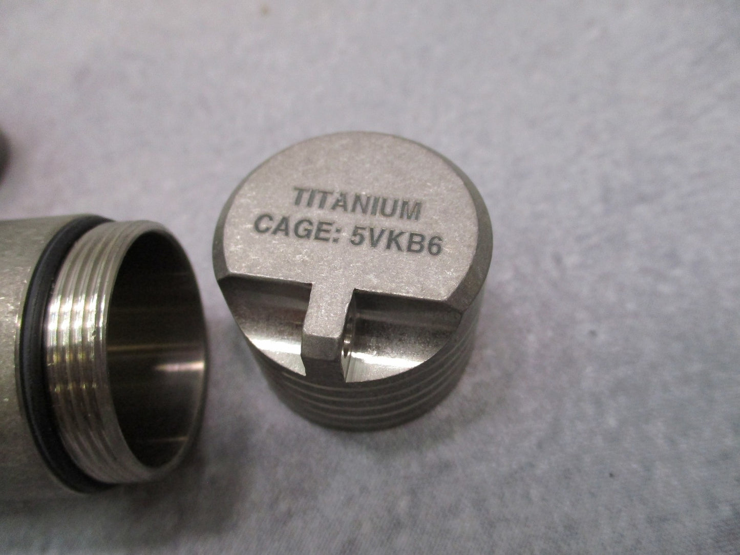 Maratac CountyComm Titanium EDC Storage Capsule Pill Cash Waterproof Tube