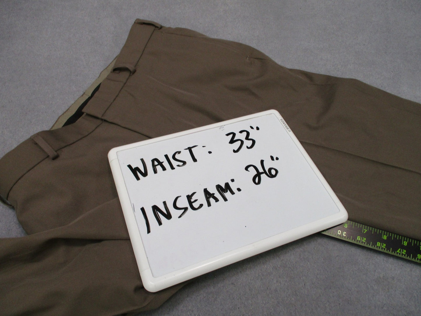 Mens US Army AGSU Service Uniform Pants Heritage Taupe 33x26 Hardwick 55/45 Wool