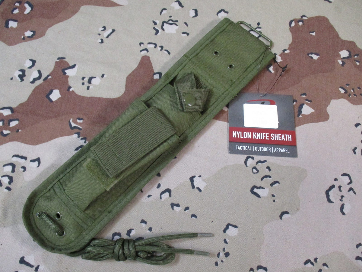 Rothco 40065 Nylon Knife Sheath Olive Drab Fits 7" Combat Military Knives New