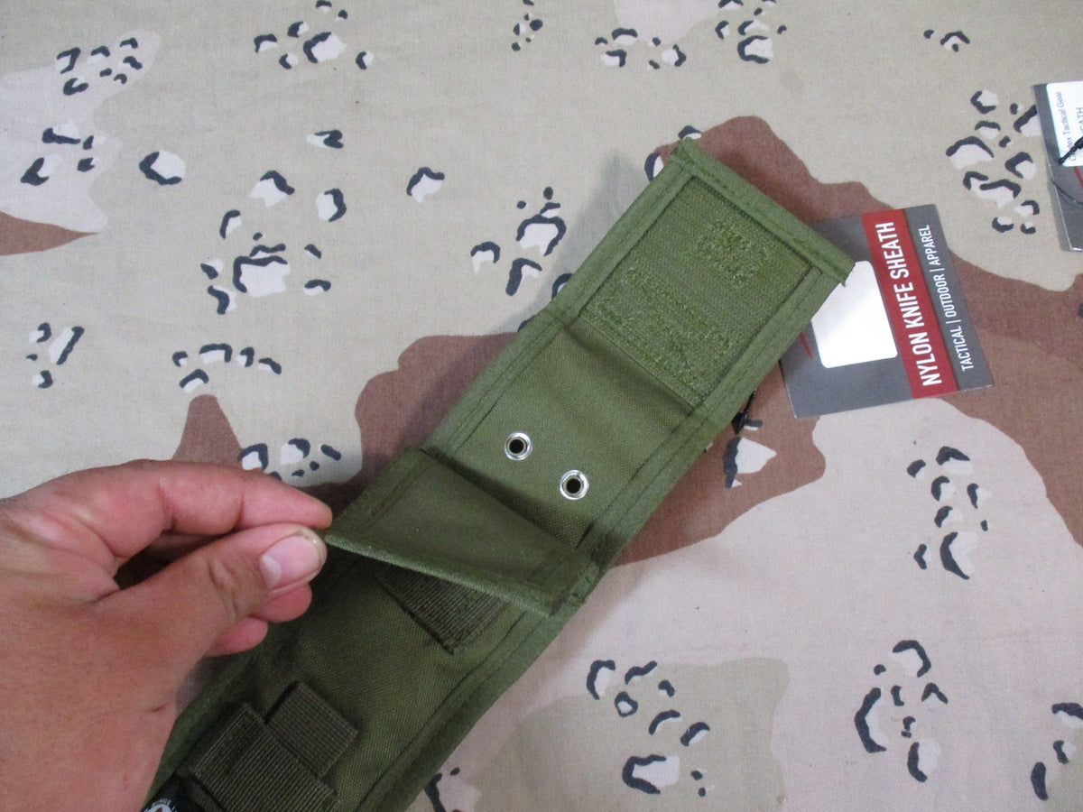 Rothco 40065 Nylon Knife Sheath Olive Drab Fits 7" Combat Military Knives New