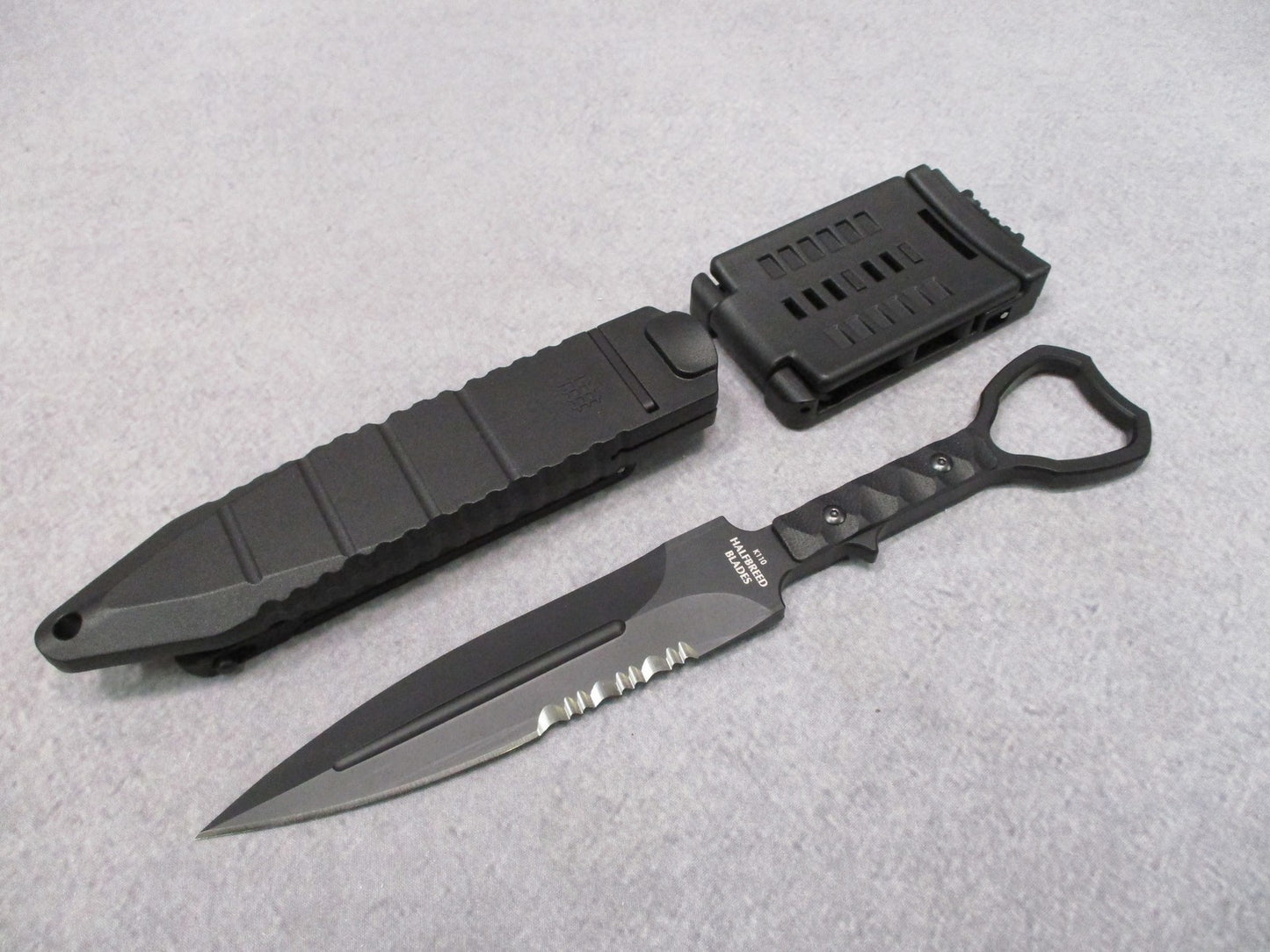 Halfbreed Blades CCK-01 XL Fixed Blade Knife Serrated Compact Clearance Sheath