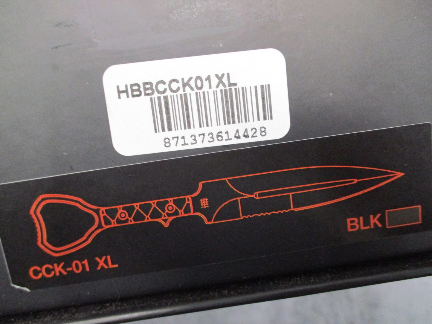 Halfbreed Blades CCK-01 XL Fixed Blade Knife Serrated Compact Clearance Sheath