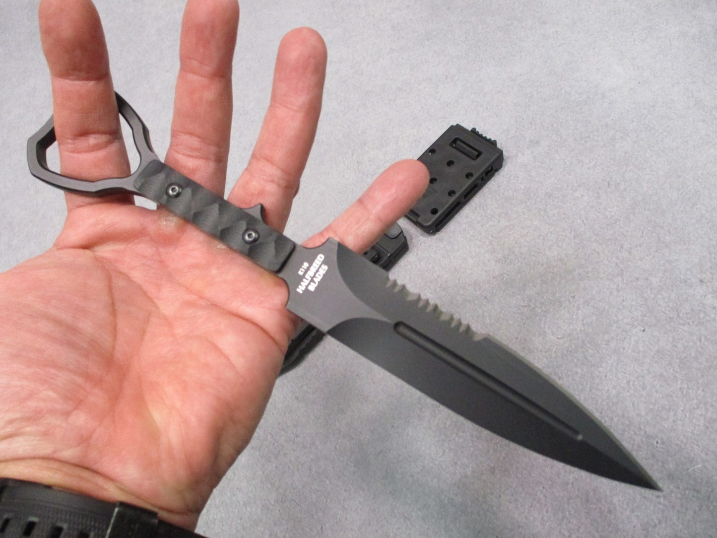 Halfbreed Blades CCK-01 XL Fixed Blade Knife Serrated Compact Clearance Sheath