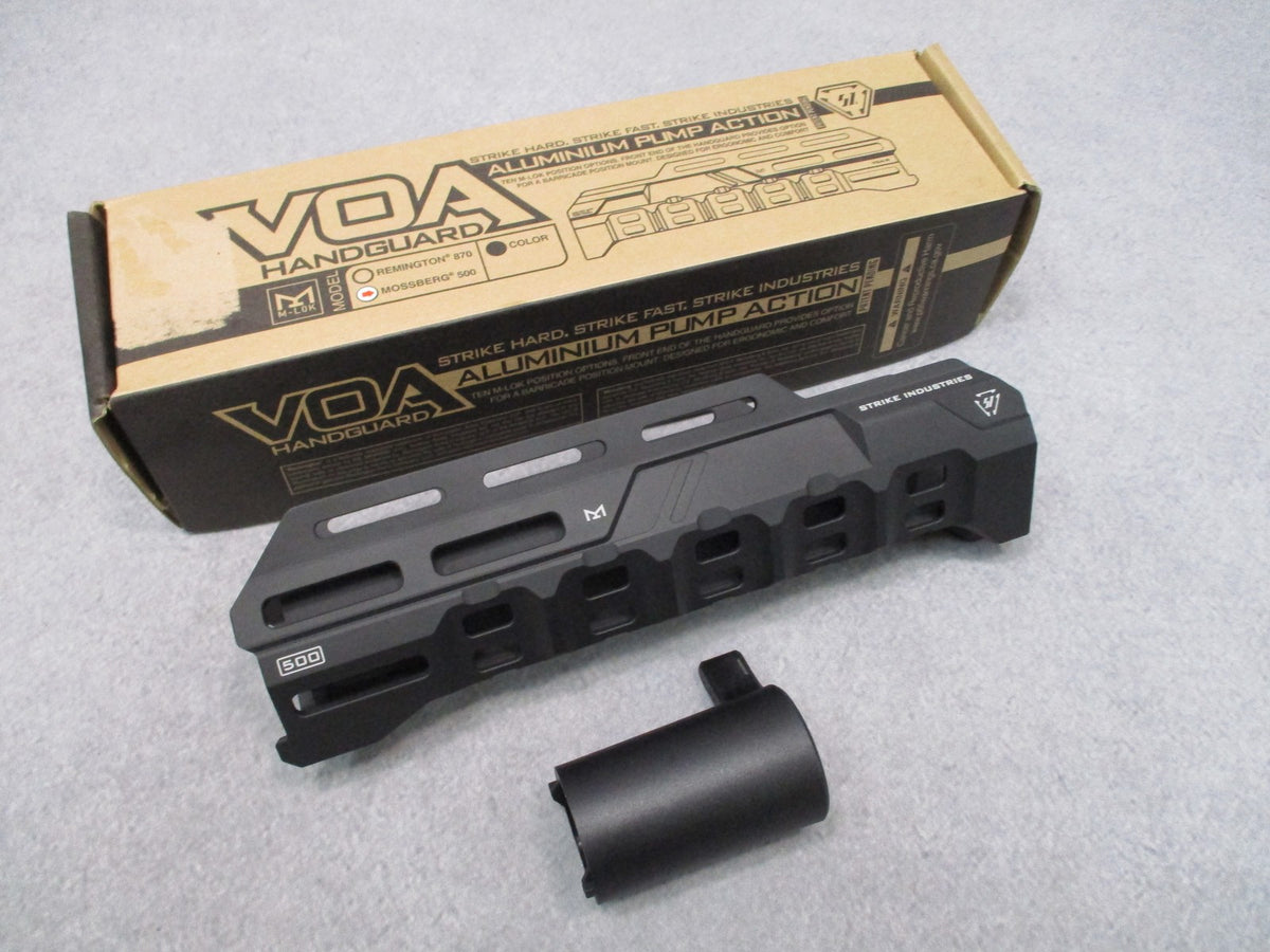 Strike Industries VOA Handguard for Mossberg 500 - Black Aluminum M-LOK