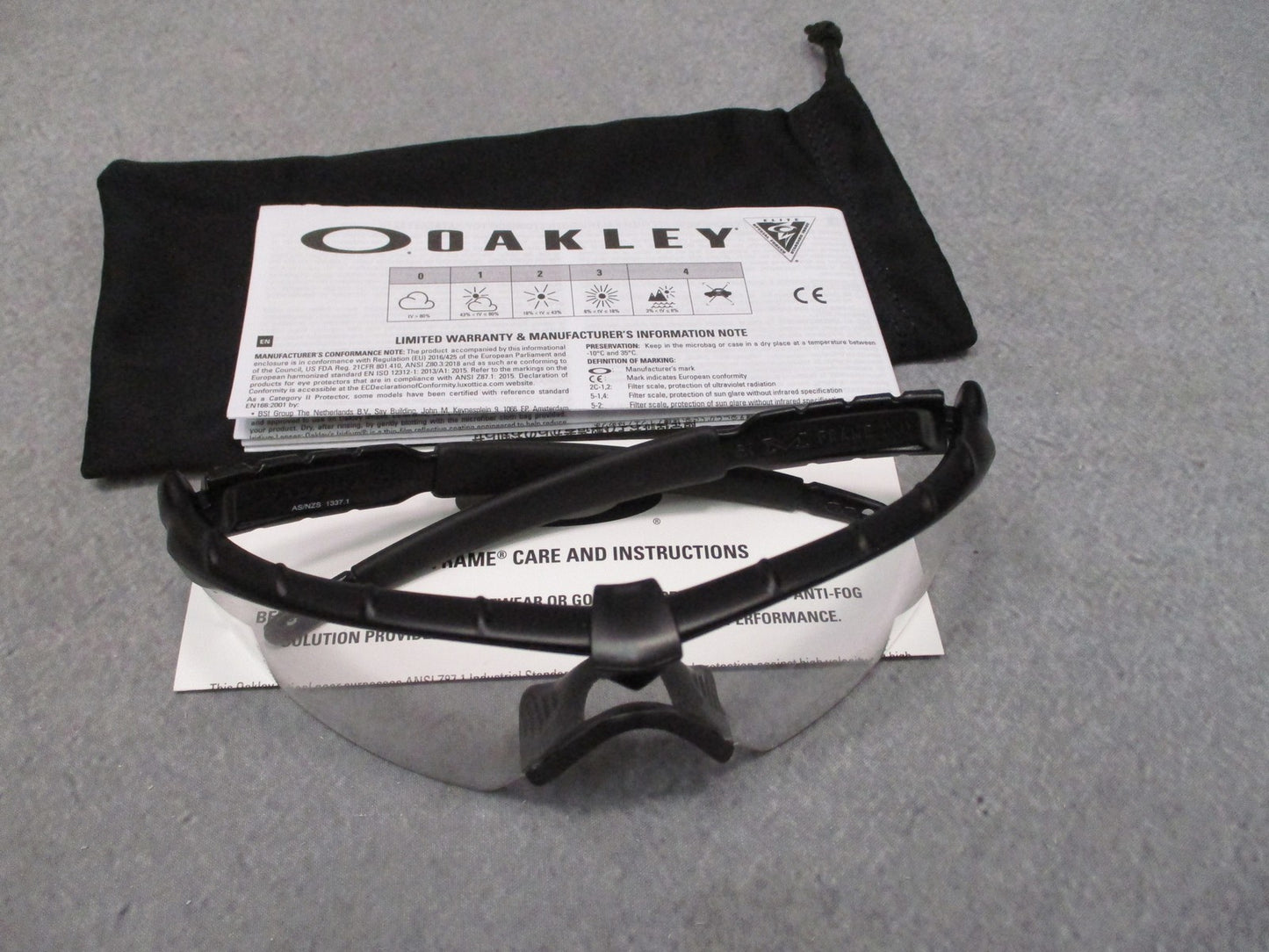 Oakley SI Ballistic M Frame 2.0 Safety Glasses Clear Lens Black Frame NEW