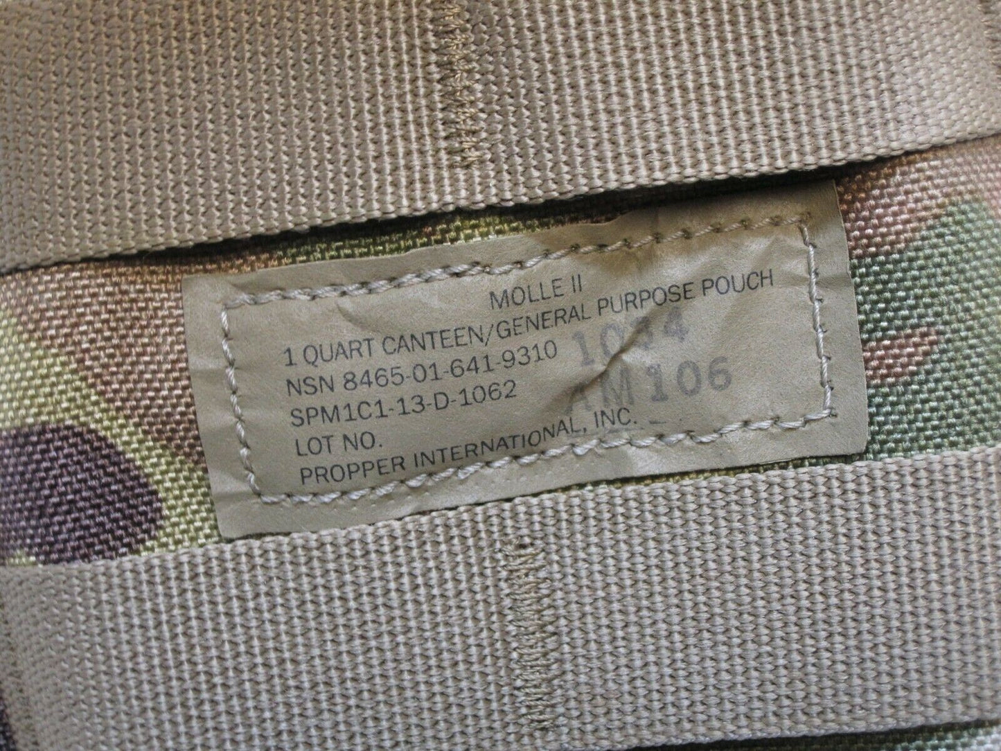 ARMY OCP NEW STYLE SCORPION CAMOUFLAGE 1 QUART CANTEEN POUCH 8465-01-641-9310