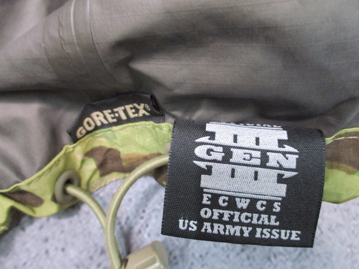 USGI ECWCS Gen III Level 6 MultiCam Gore-Tex Wet Weather Jacket Approx M/R