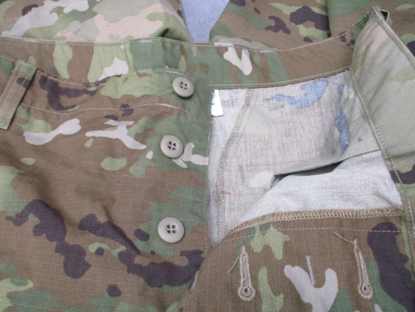 USGI Army Combat Uniform ACU Pants Scorpion OCP Large Reg Modified Elastic Cuffs