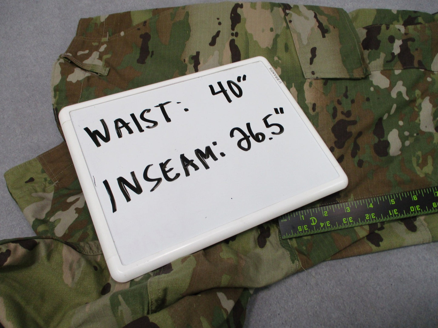USGI Army Combat Uniform ACU Pants Scorpion OCP Large Reg Modified Elastic Cuffs