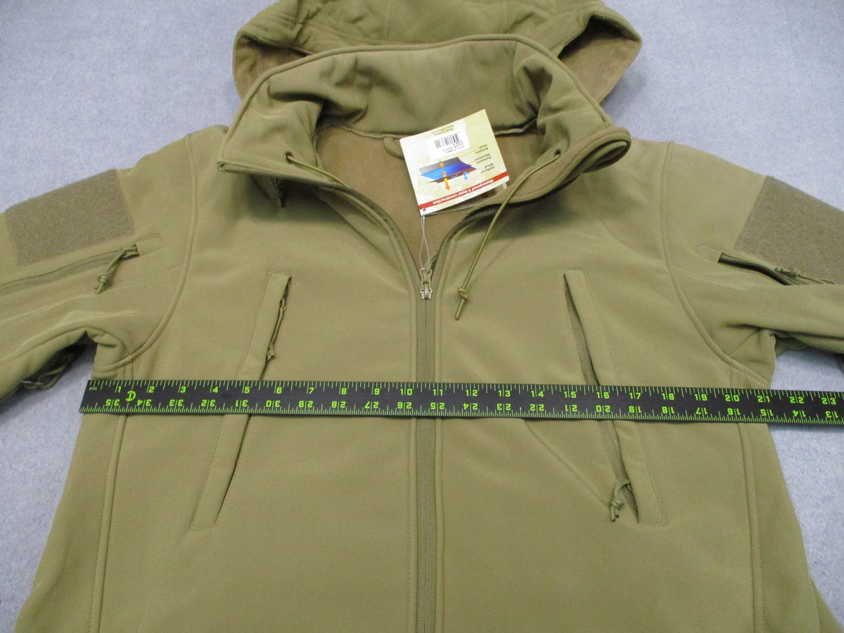 New Rothco Special Ops Tactical Soft Shell Jacket Coyote Brown Size Small 9867