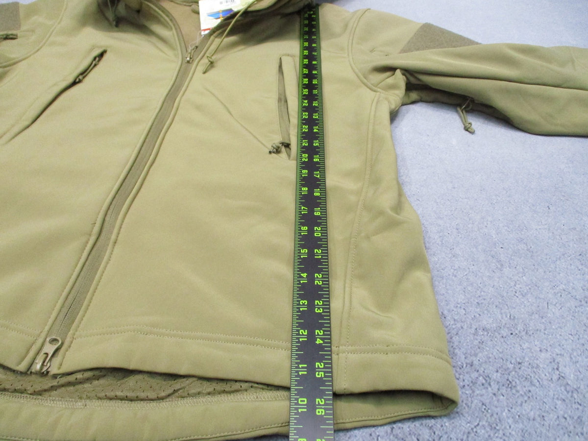 New Rothco Special Ops Tactical Soft Shell Jacket Coyote Brown Size Small 9867