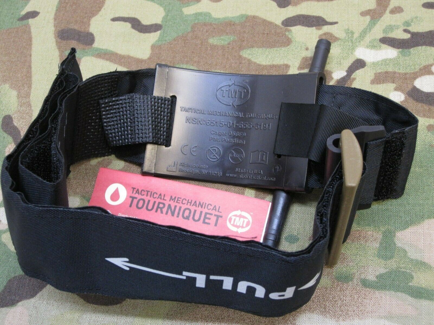 TACTICAL MECHANICAL TOURNIQUET TMT COMBAT MEDICAL ONE HANDED APPLICATION