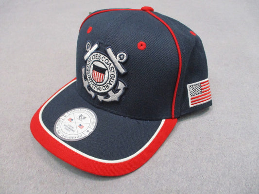 New Rapid Dominance US Coast Guard Embroidered Baseball Cap Hat USCG Navy Blue