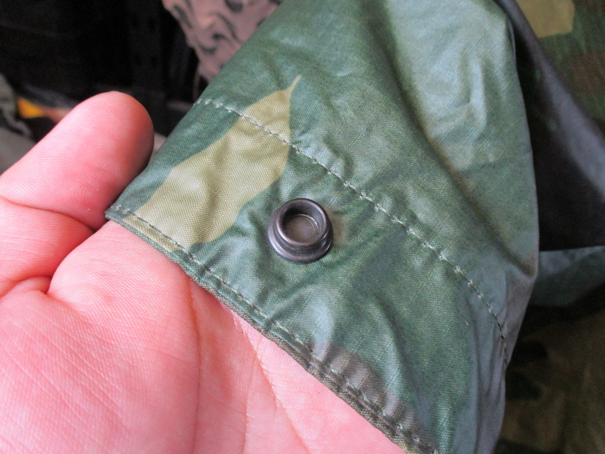 US Military Woodland Camouflage Wet Weather Poncho - Genuine USGI Surplus