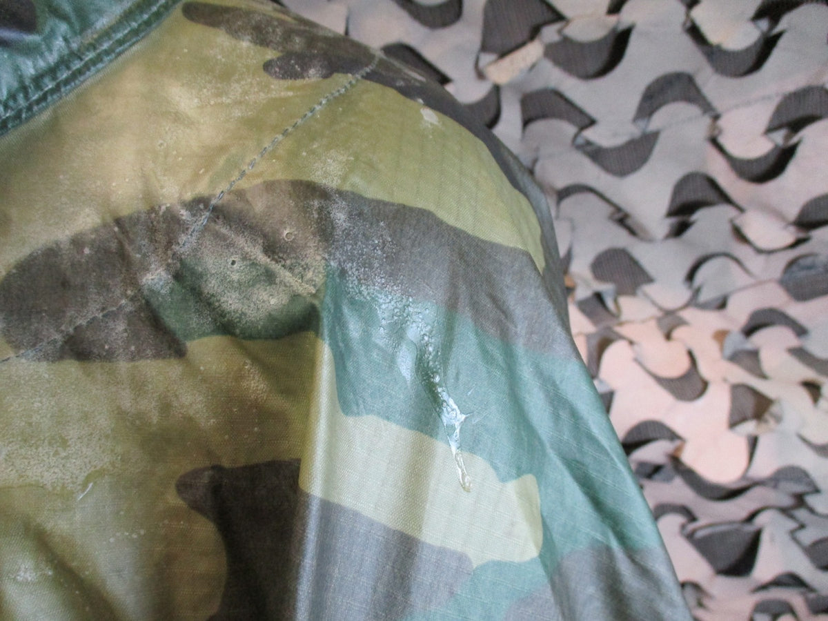 US Military Woodland Camouflage Wet Weather Poncho - Genuine USGI Surplus