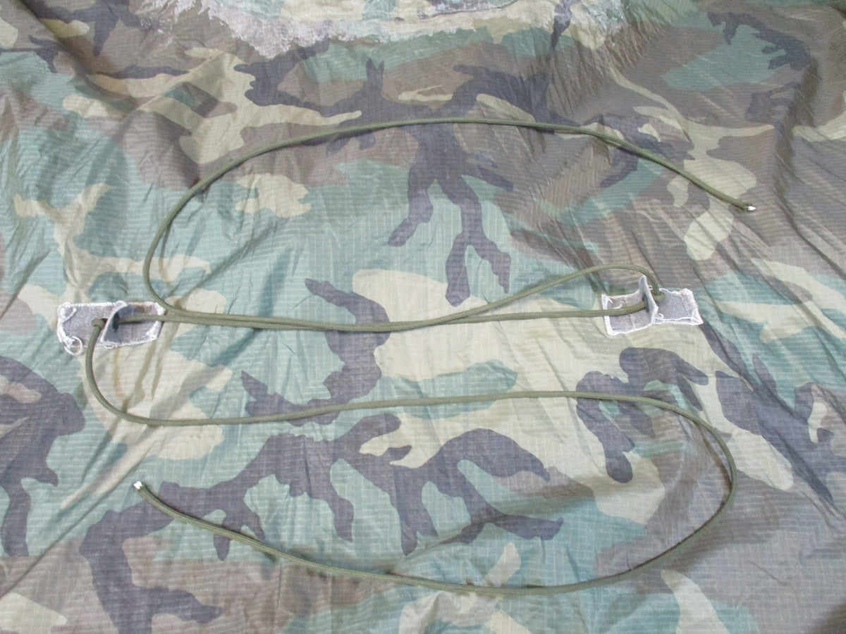 US Military Woodland Camo Wet Weather Poncho Genuine USGI Surplus Waterproof