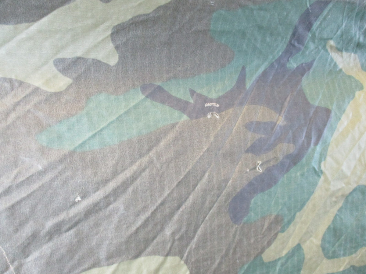 US Military Woodland Camo Wet Weather Poncho Genuine USGI Surplus Waterproof