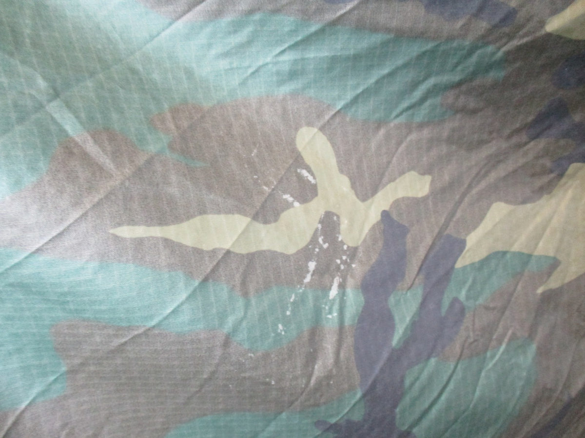 US Military Woodland Camo Wet Weather Poncho Genuine USGI Surplus Waterproof