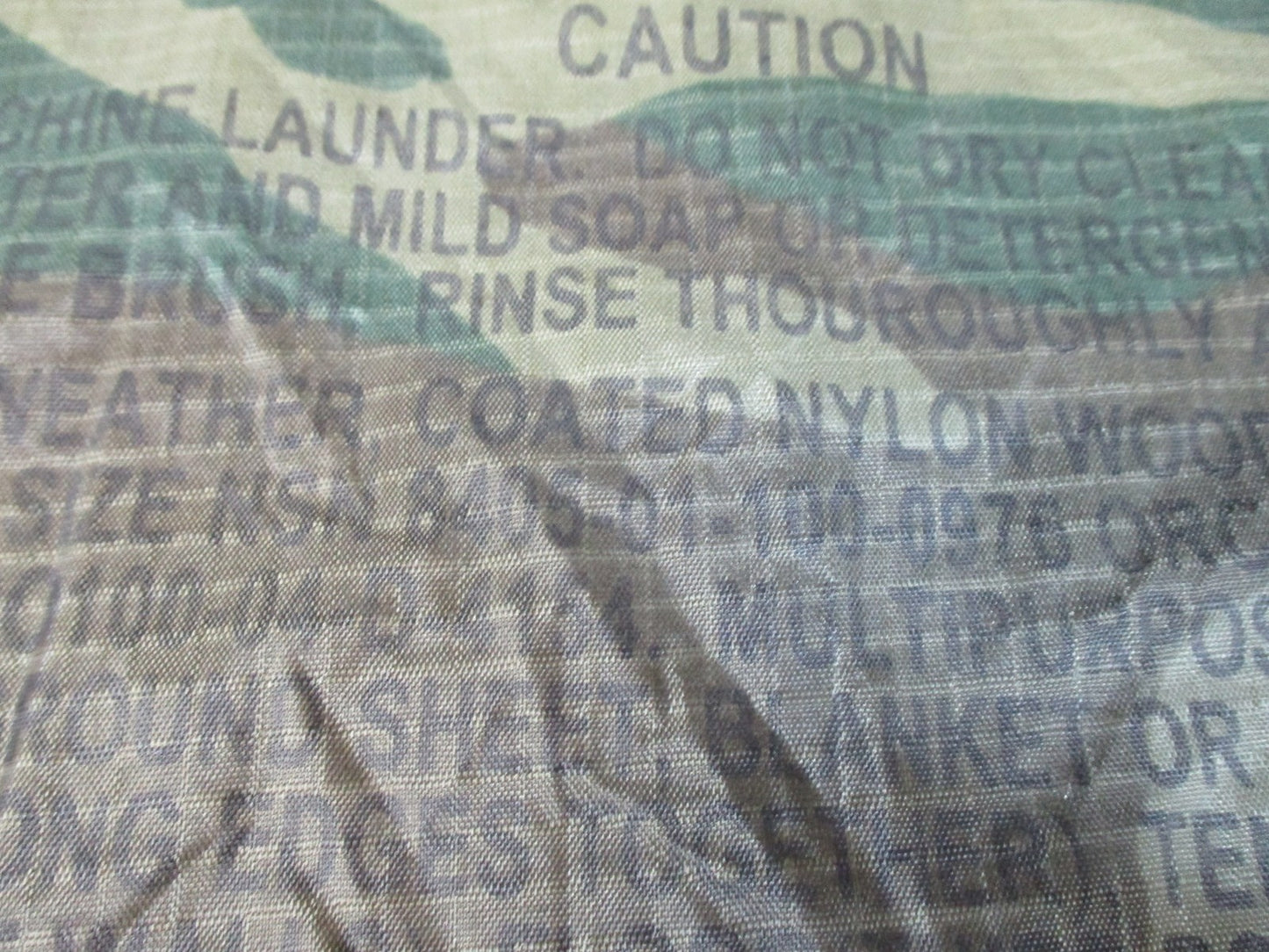 US Military Woodland Camo Wet Weather Poncho Rain Gear Ground Sheet USGI Surplus