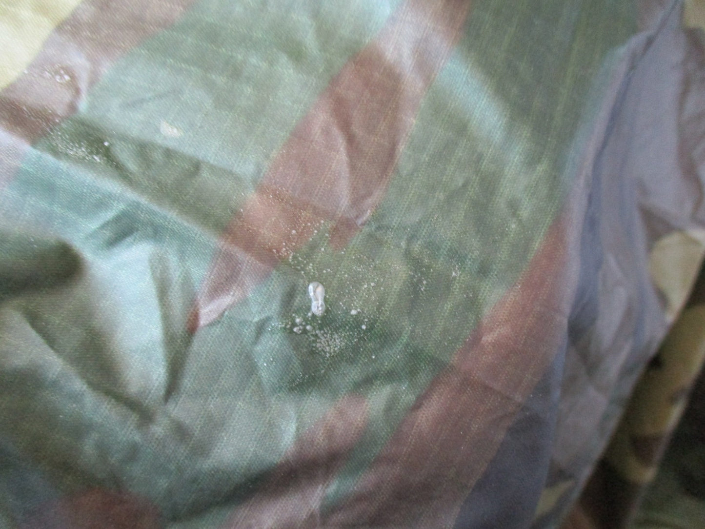 US Military Woodland Camo Wet Weather Poncho Rain Gear Ground Sheet USGI Surplus