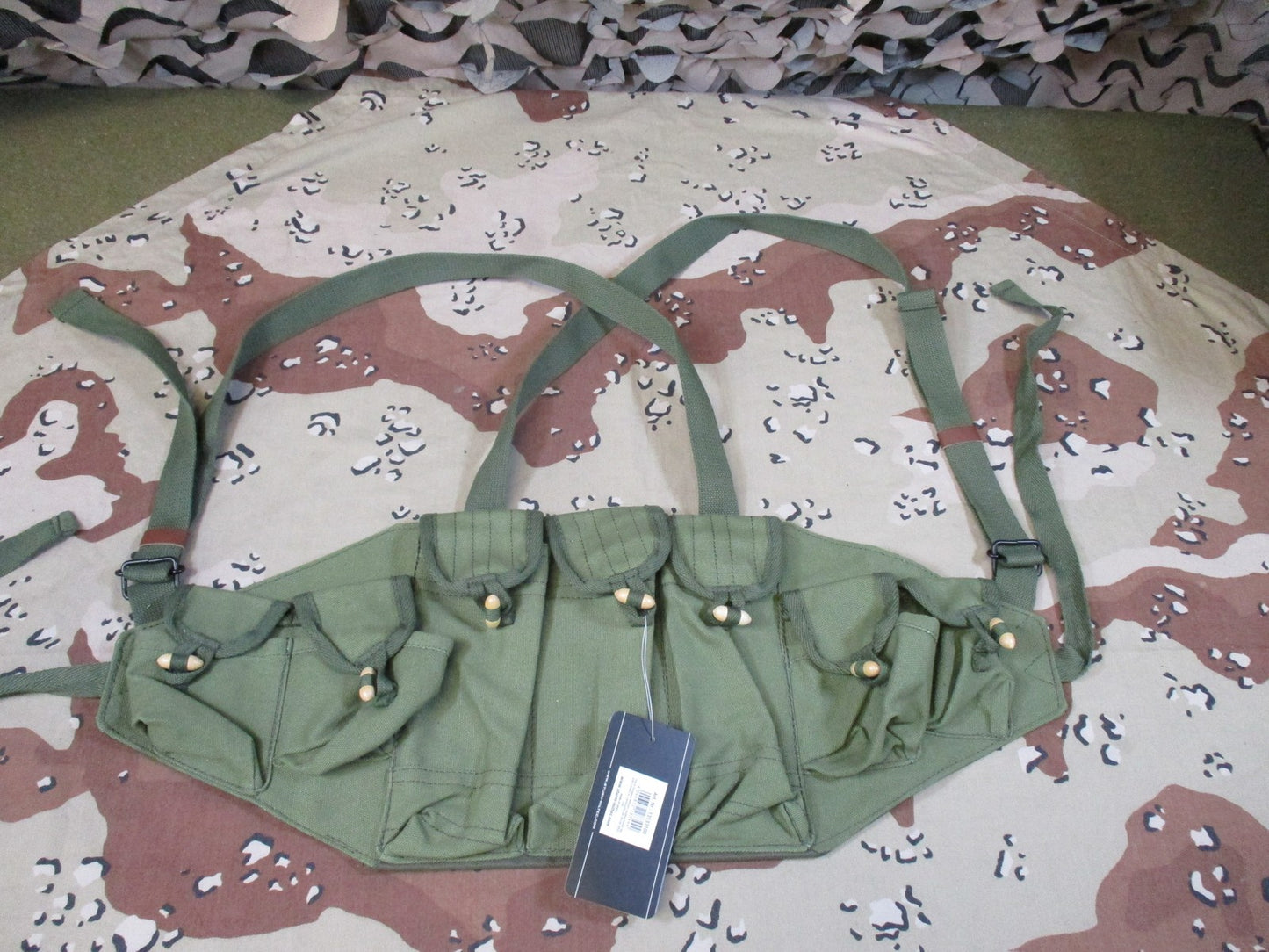 New Mil-Tec Type 56 Chest Rig Olive Drab Tactical Magazine Pouch Carrier