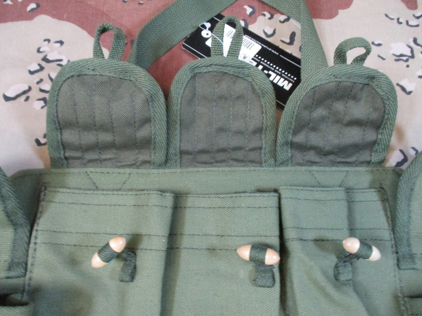 New Mil-Tec Type 56 Chest Rig Olive Drab Tactical Magazine Pouch Carrier
