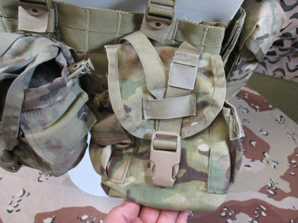 US Military MOLLE II FLC Vest MultiCam w/ M4 Mag Pouches & IFAK Insert Surplus