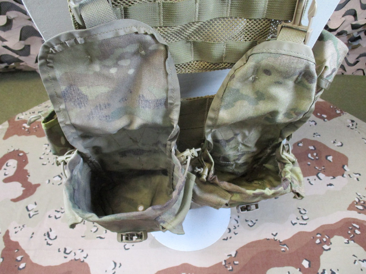 US Military MOLLE II FLC Vest MultiCam w/ M4 Mag Pouches & IFAK Insert Surplus