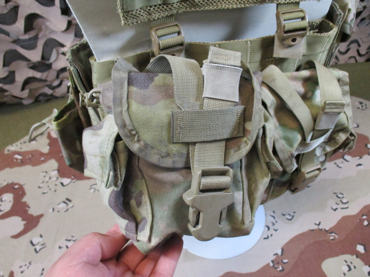 US Military MOLLE II FLC Vest MultiCam w/ M4 Mag Pouches & IFAK Insert Surplus