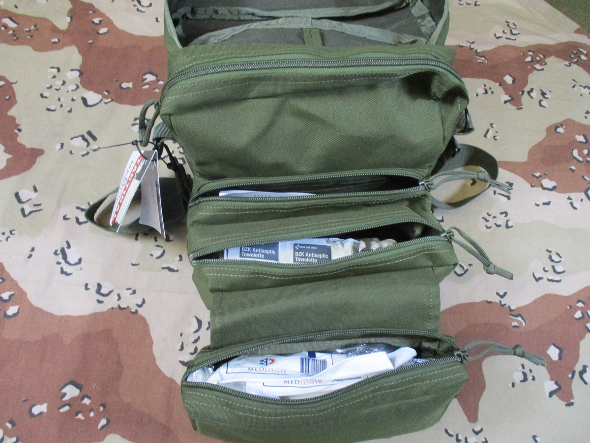 First Aid Only M-3 Medic Kit 137 Piece Tactical Medical Bag Olive Drab New