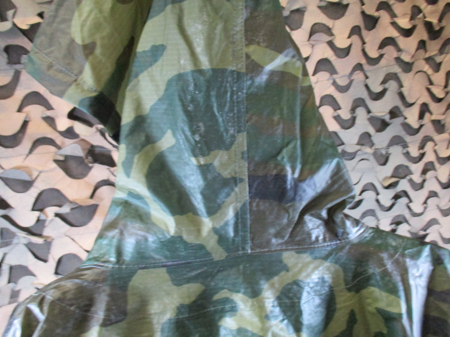 US Military Woodland Camo Wet Weather Poncho NSN 8405-01-100-0976 ORC Industries