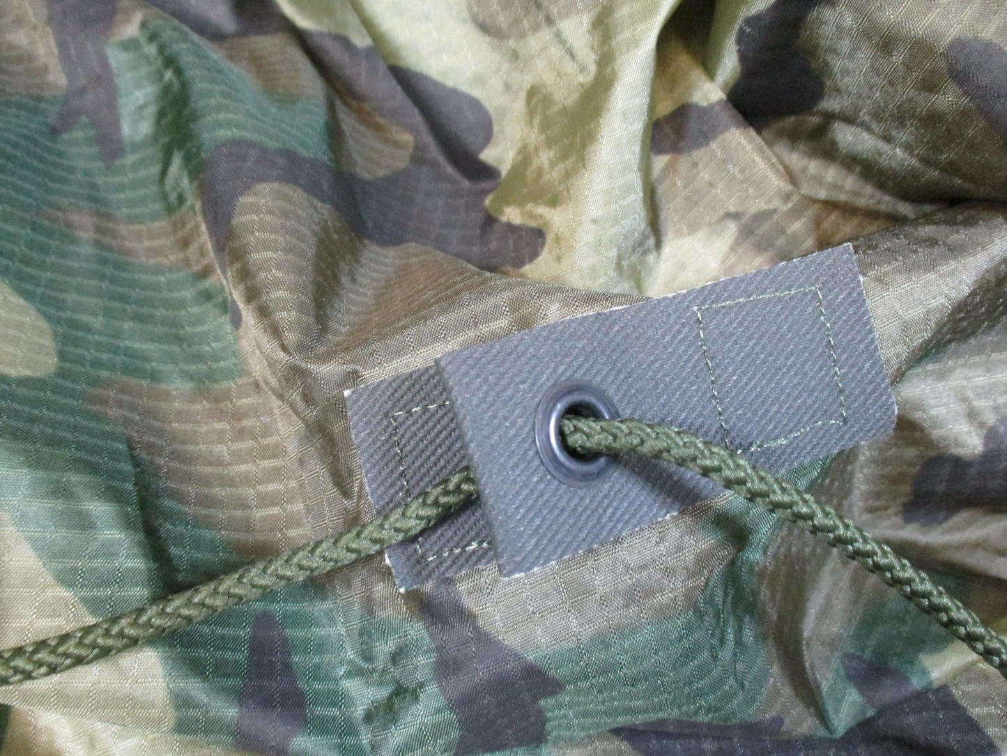 US Military Woodland Camo Wet Weather Poncho NSN 8405-01-100-0976 ORC Industries