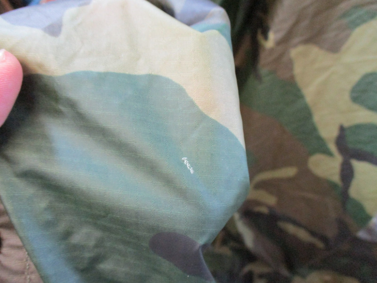 US Military Woodland Camo Wet Weather Poncho NSN 8405-01-100-0976 ORC Industries
