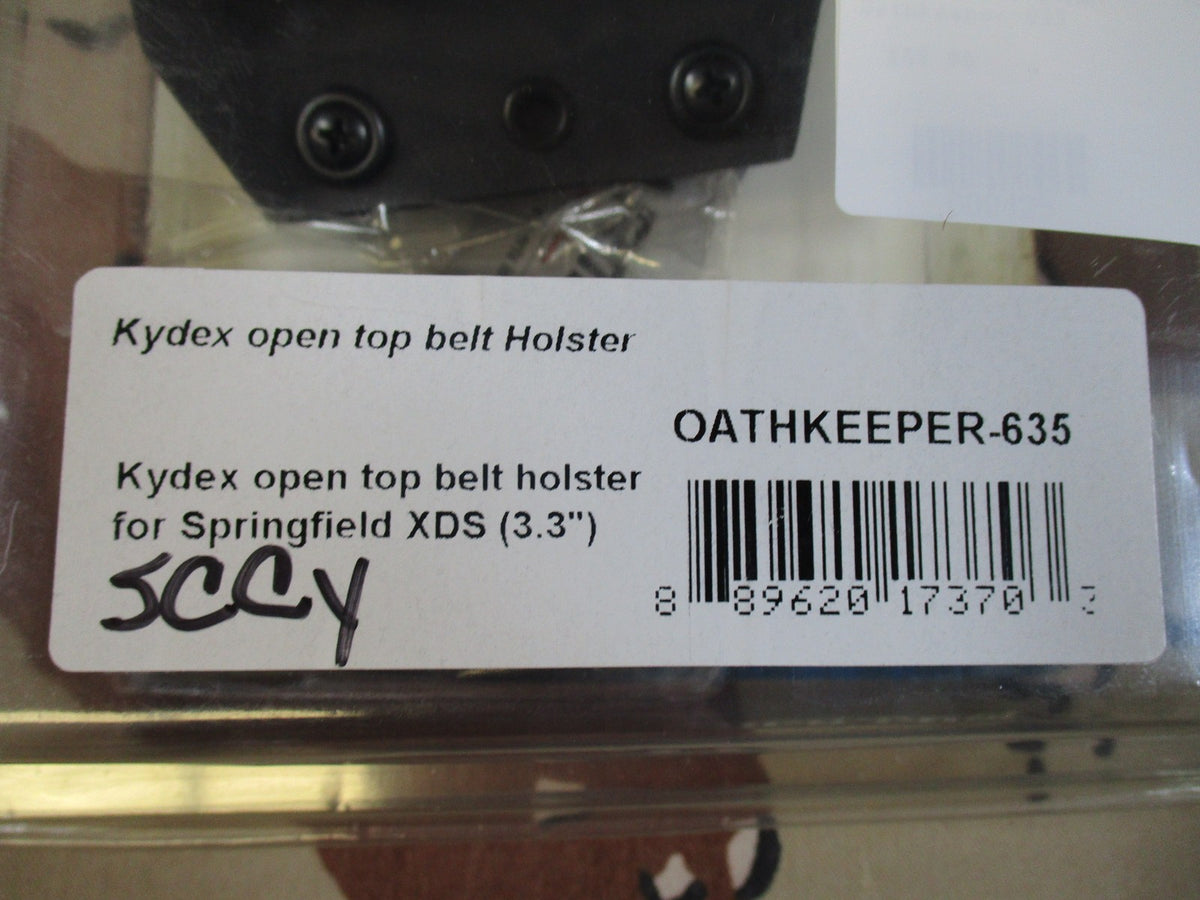 Armament Holsters Oathkeeper Kydex Belt Holster for Springfield XDS 3.3"