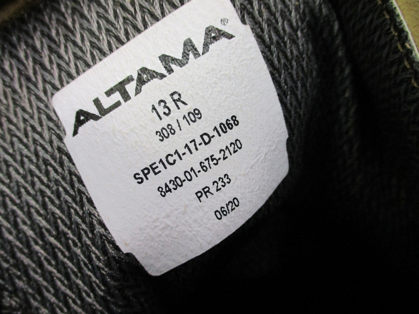 Altama Hot Weather Combat Boots Suede Cordura Vibram Outsole Men's Size 13R