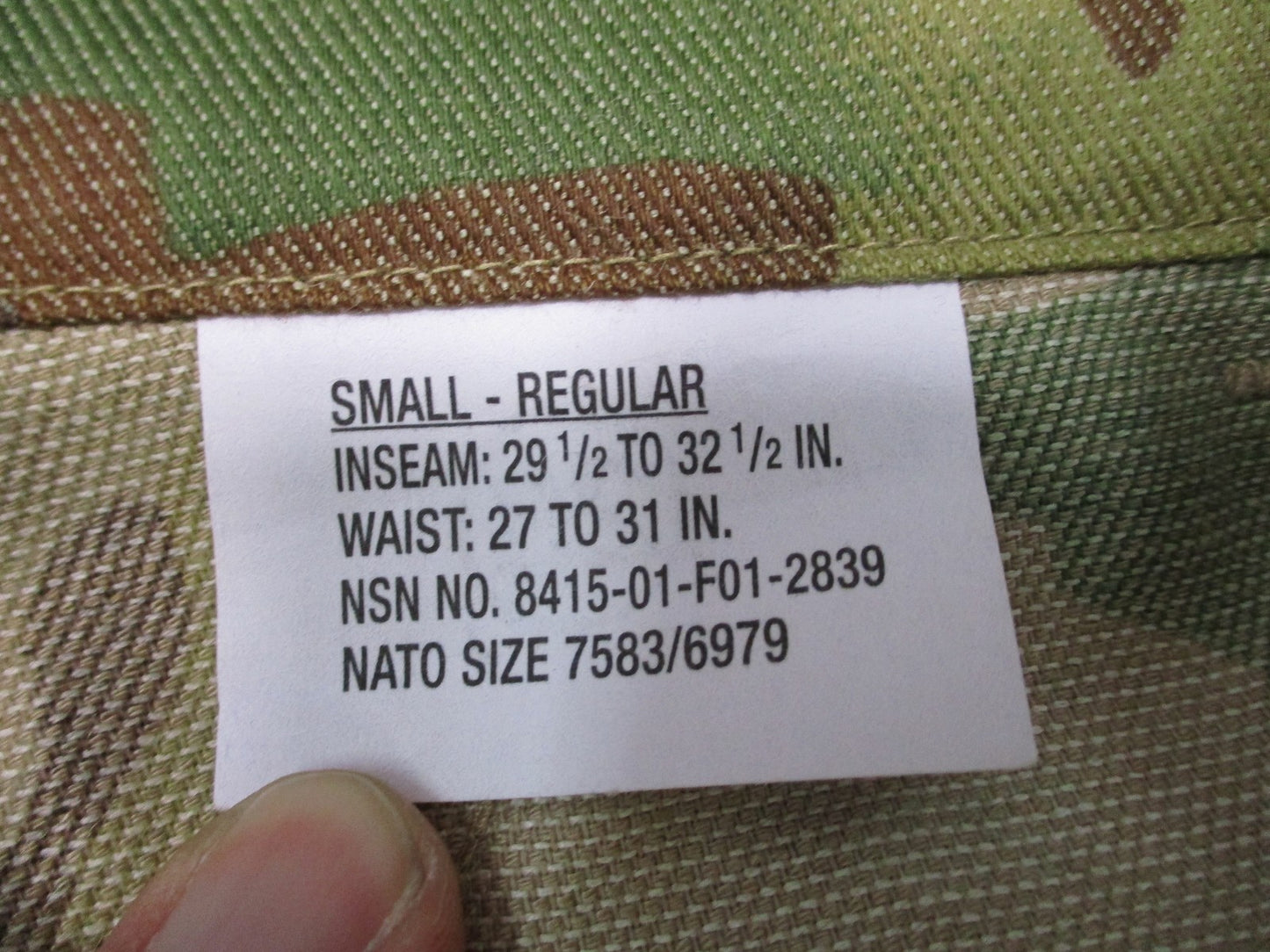 US Army Combat Pants FR MultiCam Small-Regular w/ CRYE AirFlex Knee Pads NEW