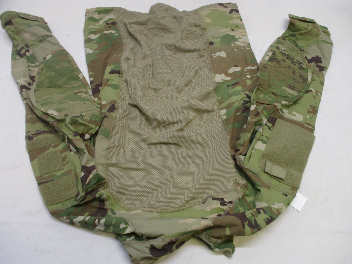 NEW ARMY OCP MULTICAM COMBAT SHIRT TYPE II X-LARGE 1/4 ZIP TOP FLAME RESISTANT