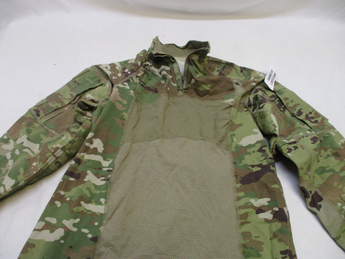 NEW ARMY OCP MULTICAM COMBAT SHIRT TYPE II X-LARGE 1/4 ZIP TOP FLAME RESISTANT