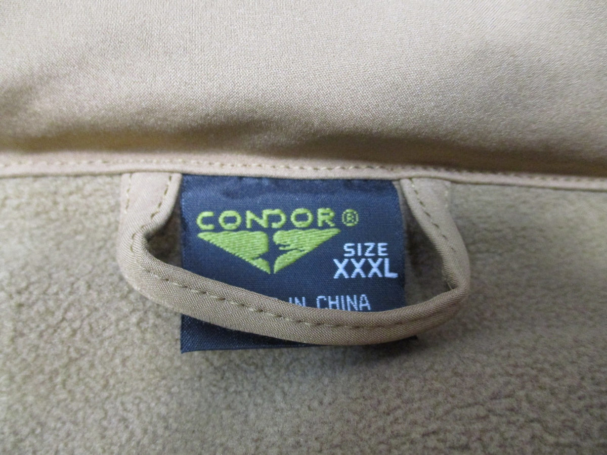 New Condor Summit Softshell Jacket Coyote Brown Tactical Coat Size XXXL