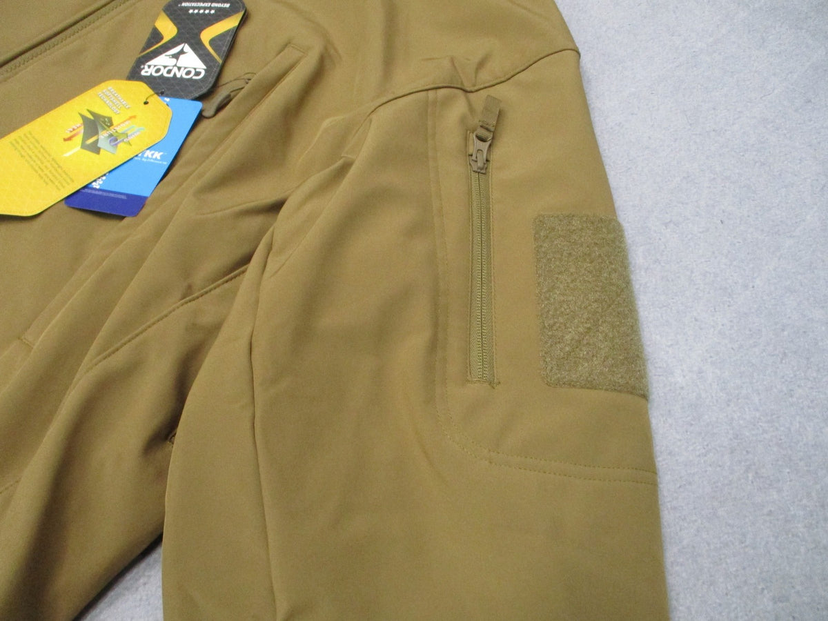 New Condor Summit Softshell Jacket Coyote Brown Tactical Coat Size XXXL