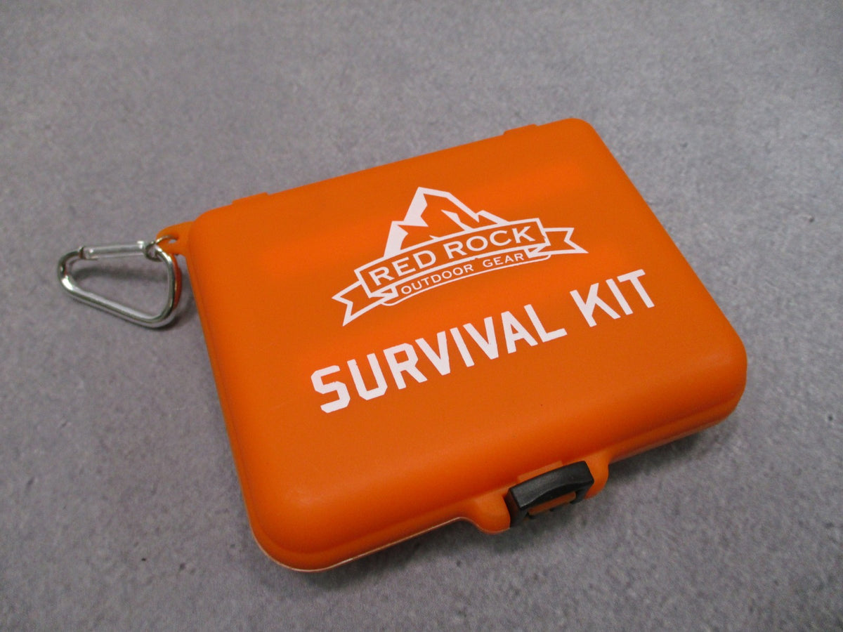 Red Rock Outdoor Gear Survival Kit #60-016 Compact Waterproof Case New