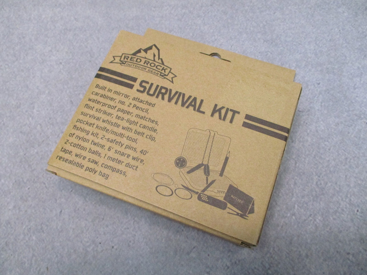 Red Rock Outdoor Gear Survival Kit #60-016 Compact Waterproof Case New