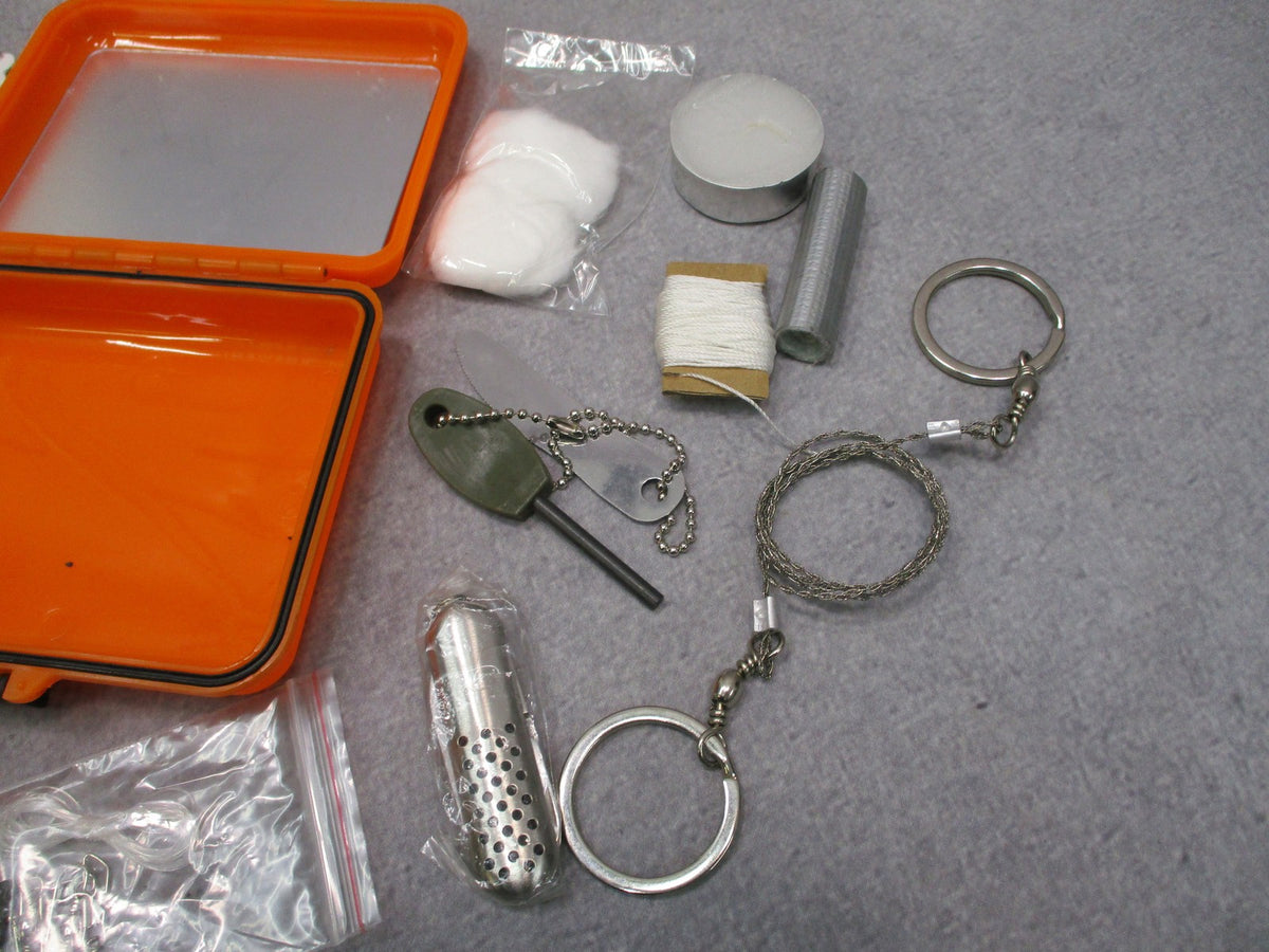 Red Rock Outdoor Gear Survival Kit #60-016 Compact Waterproof Case New
