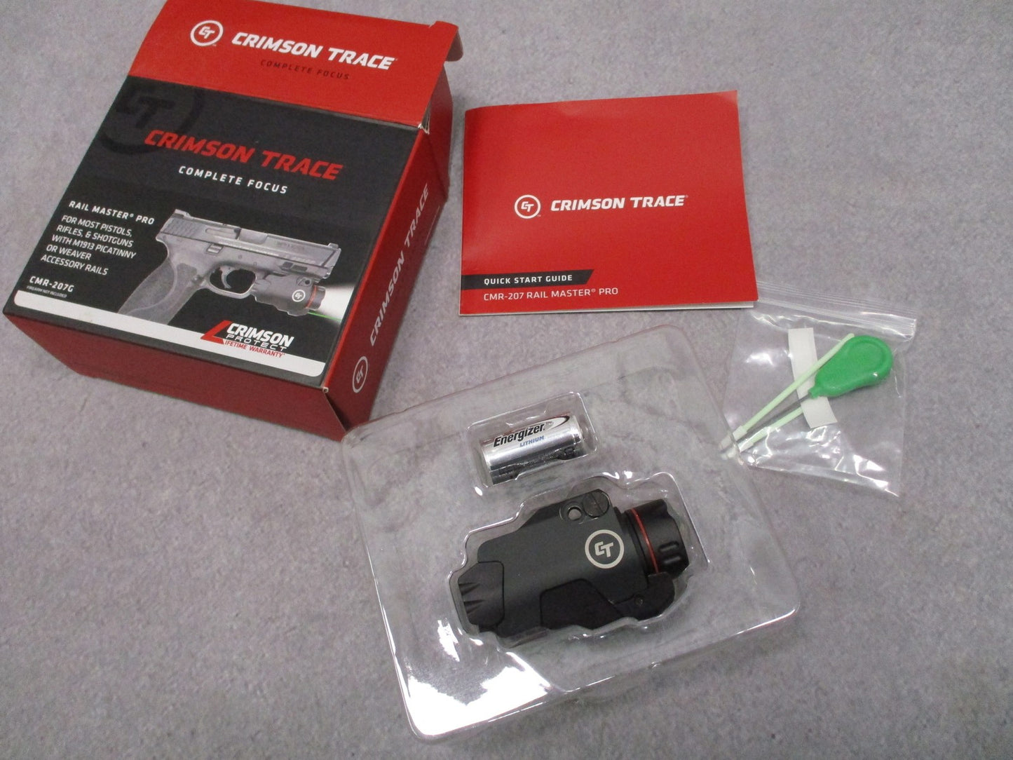 Crimson Trace CMR-207G Rail Master Pro Green Laser & 400 Lumen Light - Excellent