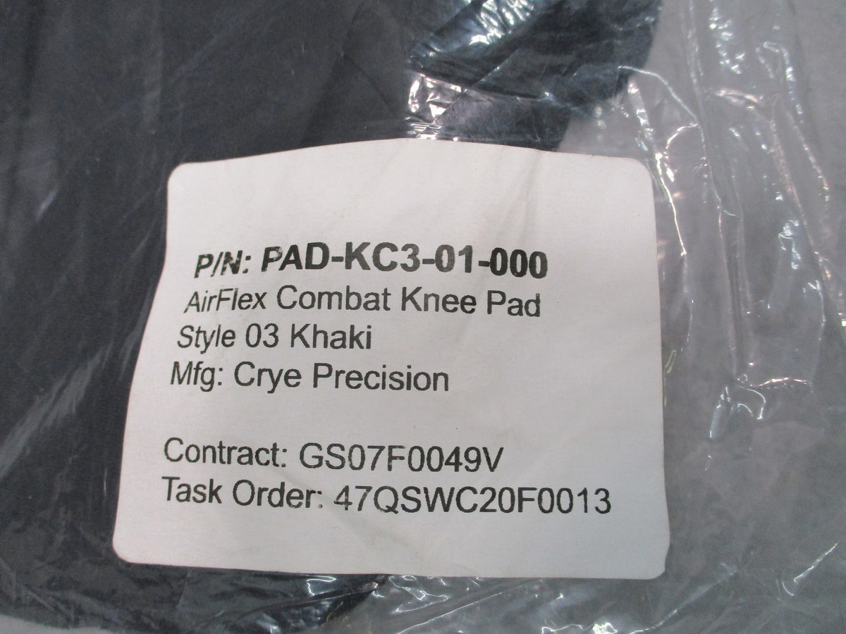 Crye Precision AirFlex Combat Knee Pads Khaki PAD-KC3-01-000 New Sealed Pair