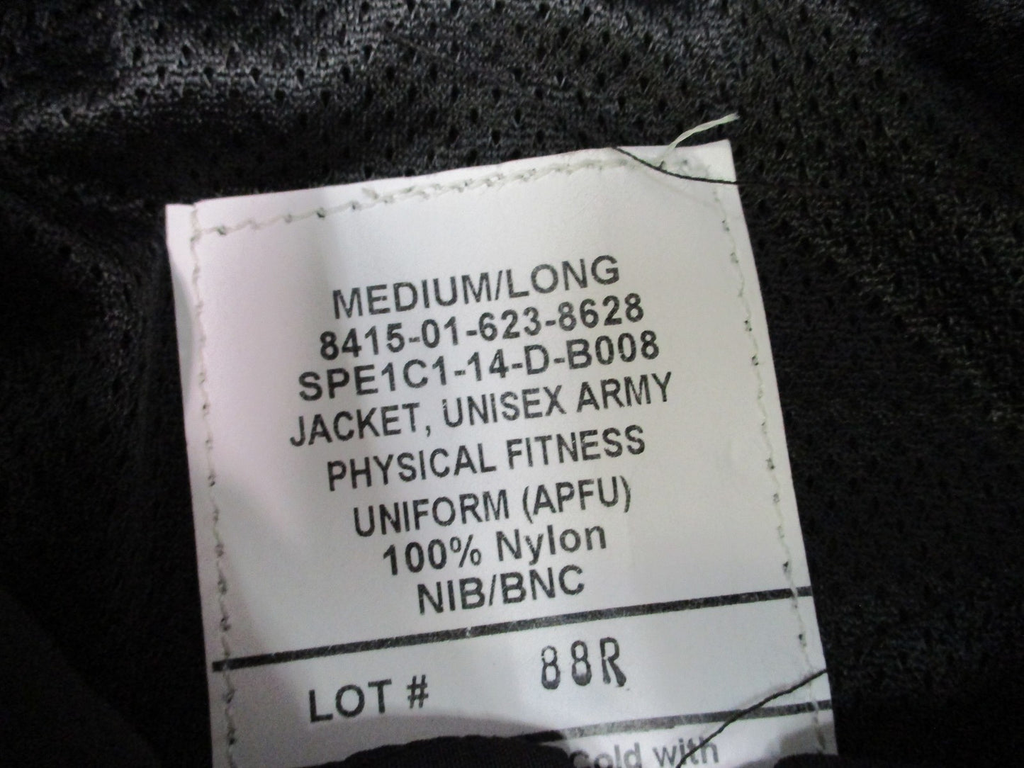 NEW Military Issue Army Physical Fitness Uniform APFU PT Jacket Medium Long