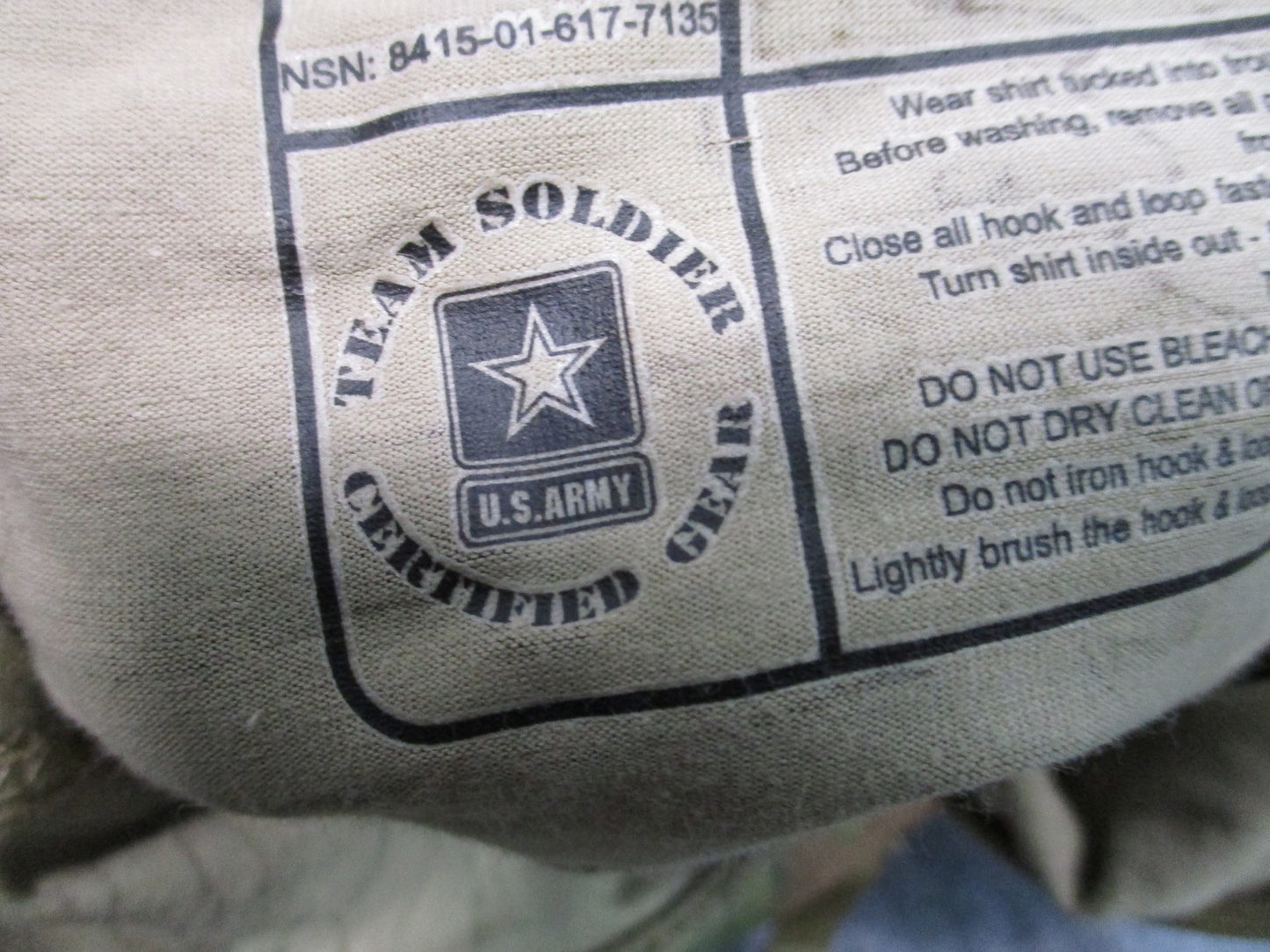 Genuine US Army Combat Shirt Multicam Flame Resistant Size Large ACS FR